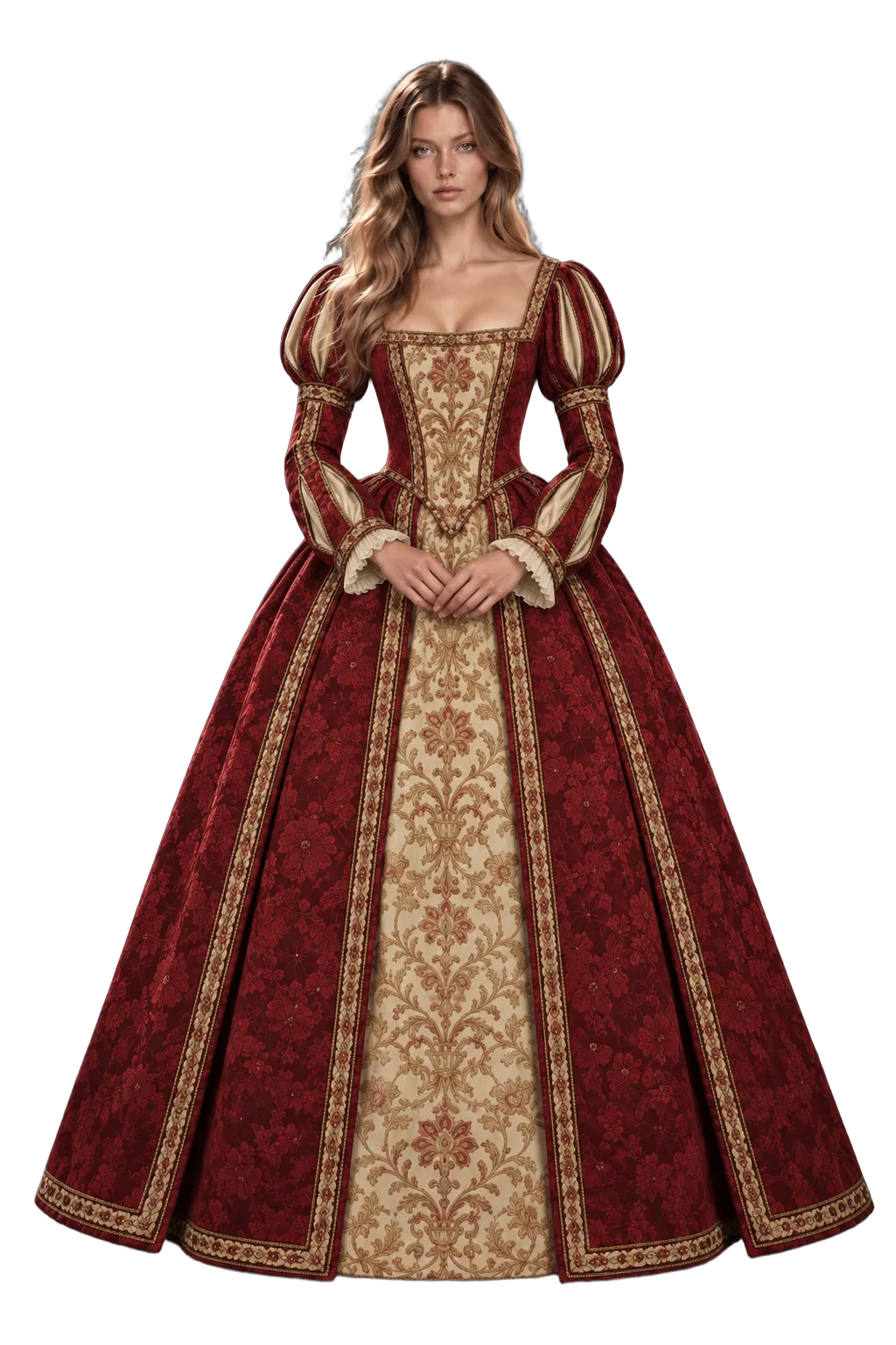 Kadın — 1550 — Farthingale Elbisesi